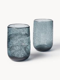 Verres à eau avec bulles d'air Bari, 6 pièces, Verre, Gris, Ø 7 x haut. 11 cm, 330 ml