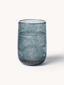 Bicchiere acqua fatto a mano con bolle d'aria Bari 6 pz, Vetro, Grigio, Ø 7 x Alt. 11 cm, 330 ml