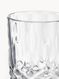 Verres George avec relief en cristal, 4 pièces, Verre, Transparent, Ø 8 x haut. 10 cm, 310 ml