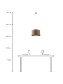 Lampa wisząca Jamie, Brązowy, odcienie złotego, Ø 38 x W 23 cm