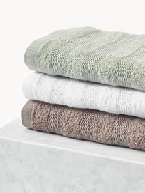Komplet ręczników z bawełny Camila, Biały, Komplet z różnymi rozmiarami