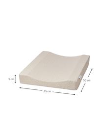 Wickelkissen Fritz, Bezug: 100% Bio-Baumwolle, Matratze: 100% PU-Schaumstoff, Beige, Weiß, B 50 x L 65 cm