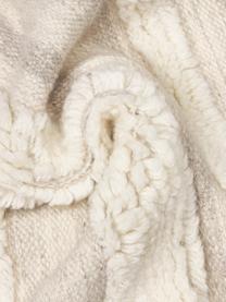 Handgetufteter Wollteppich Anica mit Hoch-Tief-Effekt in Taupe/Beige, 92% Wolle, 8% Baumwolle, Beige, B 80 x L 150 cm (Grösse XS)