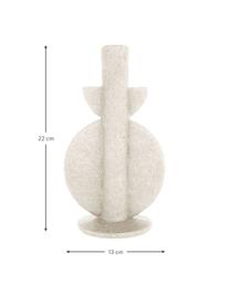 Candelabro Bubble, Poliresina, Marfil, An 13 x Al 22 cm