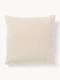 Bouclé-Sofa-Kissen Lena, Hülle: Bouclé (93 % Polyester, 6, Bouclé Hellbeige, B 50 x L 50 cm