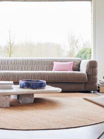Sofa Club (3-Sitzer), Bezug: 60% Baumwolle, 40% Leinen, Füße: Metall, pulverbeschichtet, Webstoff Beige, B 274 x T 108 cm