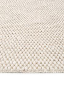 Tapis laine cousu main Lovisa, Blanc ivoire, larg. 80 x long. 150 cm (taille XS)