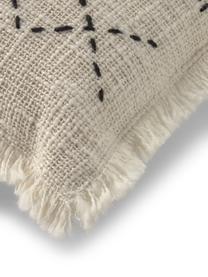 Housse de coussin 45x45 bohème Seila, Beige