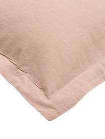 Housse de couette en lin délavé rose Nature, Composé pour moitié de lin
(52 % lin, 48 % coton) 

Densité 108 fils au pouce carré, qualité standard

Le lin mélangé offre un toucher naturel et un aspect délavé original. Le lin absorbe jusqu'à 35 % d'humidité et échange cette humidité avec l'air ambiant. Il sèche très rapidement et offre un agréable effet rafraîchissant les nuits d'été. Sa résistance élevée au accrocs lui confère robustesse et longévité, Vieux rose, larg. 140 x long. 200 cm