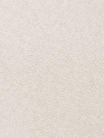 Poggiapiedi da divano in tessuto beige Ari, Rivestimento: 100% poliestere Il rivest, Struttura: legno massiccio, compensa, Piedini: materiale sintetico, Tessuto beige, Larg. 67 x Prof. 59 cm