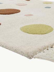 Tappeto per bambini in lana Clennie, 100% lana

Nel caso dei tappeti di lana, le fibre possono staccarsi nelle prime settimane di utilizzo, questo e la formazione di lanugine si riducono con l'uso quotidiano, Beige chiaro, multicolore, Larg. 90 x Lung. 140 cm (taglia XS)