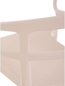 Krzesło z tworzywa sztucznego z podłokietnikami Rodi, 2 szt., Polipropylen, Blady różowy, S 52 x G 57 cm