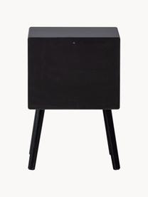 Noční stolek Ozzy, Dřevovláknitá deska střední hustoty (MDF), Černá, Š 36 cm, V 53 cm