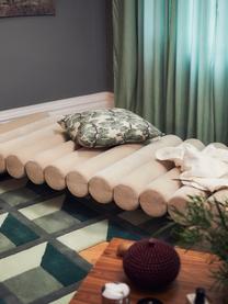 Zamatová posteľná lavica Simonetta, Zamatová svetlobéžová, Š 182 x H 77 cm