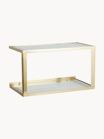 Metalen wandrek Nera, Frame: metaal, gecoat, Goudkleurig, B 36 x H 20,5 cm