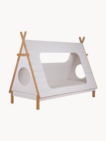Dětská postel z borovicového dřeva Tipi, 90 x 200 cm, Borovicové dřevo, Borovicové dřevo, lakované bílou barvou, Š 90 cm, D 200 cm