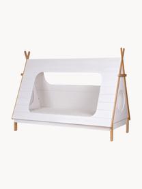 Cama infantil de madera de pino Tipi, 90 x 200 cm, Madera de pino, Madera de pino pintado blanco, An 90 x L 200 cm