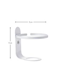 Supporto da parete per portaspazzolini Ume, Acciaio rivestito, Bianco, Ø 9 x Alt. 9 cm