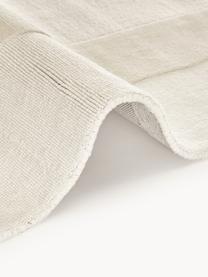 Tapis en coton tissé main avec structure haute et basse Dania, 100 % coton, certifié GRS, Blanc crème, larg. 200 x long. 300 cm (taille L)