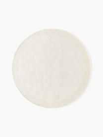 Kulatý koberec s nízkým vlasem Kari, 100 % polyester, certifikace GRS, Krémově bílá, Ø 150 cm (velikost M)