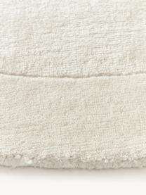 Alfombra redonda de pelo corto Kari, 100% poliéster con certificado GRS, Blanco crema, Ø 150 cm (Tamaño M)