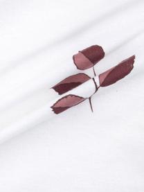 Flanelové povlaky na polštáře se zimním motivem listů Fraser, 2 ks, Bílá, Š 40 cm, D 80 cm