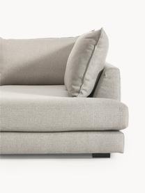 Ecksofa Tribeca, Bezug: 100 % Polyester Der hochw, Gestell: Massives Kiefernholz, Füße: Massives Buchenholz, lack, Webstoff Hellgrau, B 315 x T 228 cm, Eckteil links