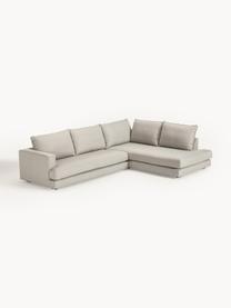 Ecksofa Tribeca, Bezug: 100 % Polyester Der hochw, Gestell: Massives Kiefernholz, Webstoff Hellgrau, B 315 x T 228 cm, Eckteil links