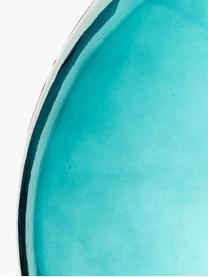 Bodenvase Drop aus recyceltem Glas, H 56 cm, Recyceltes Glas, Petrol, Ø 40 x H 56 cm