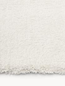 Nadýchaný koberec s vysokým vlasom a reliéfnou štruktúrou Rubbie, Krémovobiela, Š 120 x D 180 cm (veľkosť S)