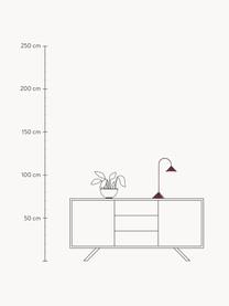 Mobile Outdoor LED-Tischlampe Grasp, dimmbar, Weinrot, matt, B 30 x H 47 cm