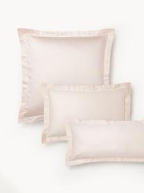 Poszewka na poduszkę z satyny bawełnianej Premium, Blady różowy, S 40 x D 80 cm
