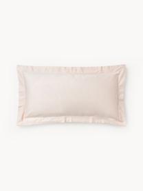 Poszewka na poduszkę z satyny bawełnianej Premium, Jasny różowy, S 40 x D 80 cm