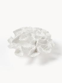 Pieza decorativa de diseño Coral, Poliresina, Blanco, An 25 x Al 10 cm