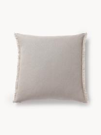 Housse de coussin pur lin avec franges Luana, 100 % pur lin

Le lin est naturellement doté d'un toucher plutôt rugueux et d'un aspect froissé
Sa résistance élevée au accrocs lui confère robustesse et longévité, Beige clair, larg. 40 x long. 40 cm