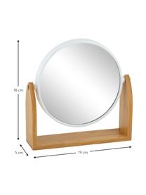 Miroir rond de salle de bain Bow, Brun