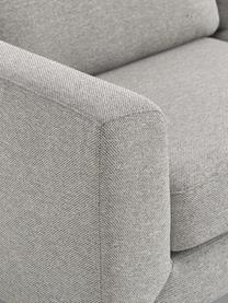 Ecksofa Cucita (3-Sitzer), Bezug: Webstoff (100% Polyester), Gestell: Massives Kiefernholz, Füße: Metall, lackiert Dieses P, Webstoff Grau, B 262 x T 163 cm, Eckteil links