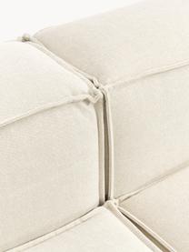 Canapé d'angle modulable Lennon, Tissu blanc cassé, larg. 327 x prof. 180 cm, méridienne à gauche