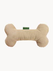 Cord-Hundespielzeug Relax in Knochen-Form, verschiedene Grössen, Bezug: Cord (100 % Polyester) De, Beige, B 25 x H 14 cm