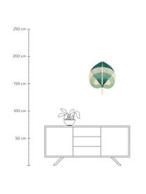 Nástěnná dekorace z bambusu Asia, Bambus, Béžová, zelená, mátová, Š 50 cm, V 60 cm