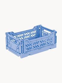 Caisson de rangement pliable Mini, larg. 27 cm, Plastique, Bleu, larg. 27 x prof. 17 cm