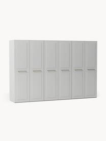 Modularer Drehtürenschrank Charlotte, 300 cm Breite, mehrere Varianten, Korpus: Spanplatte, melaminbeschi, Grau, Basic Interior, B 300 x H 200 cm