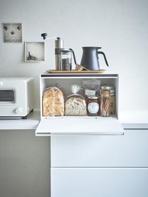 Brotkasten Tower mit magnetischer Öffnung, Stahl, beschichtet, Weiss, matt, B 40 x H 24 cm