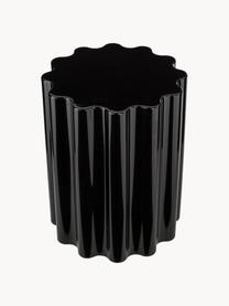 Design Hocker/ Beistelltisch Colonna, Durchpigmentierter thermoplastischer Kunststoff, Schwarz, Ø 35 x H 46 cm