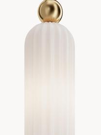 Wandleuchte Antic, Lampenschirm: Glas, Goldfarben, Weiß, Ø 10 x H 30 cm