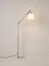 Stojaca lampa Tolomeo Basculante Lettura, Hliník, krémová, Š 87 x V 108 cm