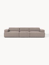 Sofa Melva (4-Sitzer), Bezug: 100 % Polyester Der strap, Gestell: Massives Kiefern- und Fic, Webstoff Taupe, B 319 x T 101 cm