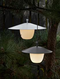 Mobiele dimbare LED outdoor lamp Ani om op te hangen of te zetten, Lampenkap: aluminium, Lampvoet: gecoat aluminium, Zwart, wit, Ø 34 x H 121 cm