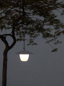 Mobile Dimmbare LED-Aussenleuchte Ani zum Hängen oder Stellen, Lampenschirm: Aluminium, Schwarz, Weiss, Ø 34 x H 121 cm