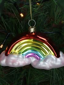Décoration de sapin de Noël Rainbow, Verre, Multicolore, larg. 11 x haut. 6 cm